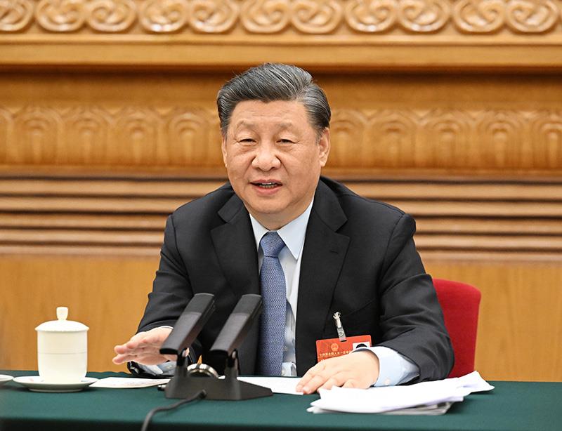 △ On March 5, 2023, General Secretary of the Supreme Leader participated in the deliberation of the Jiangsu delegation of the First Session of the 14th National People's Congress.
